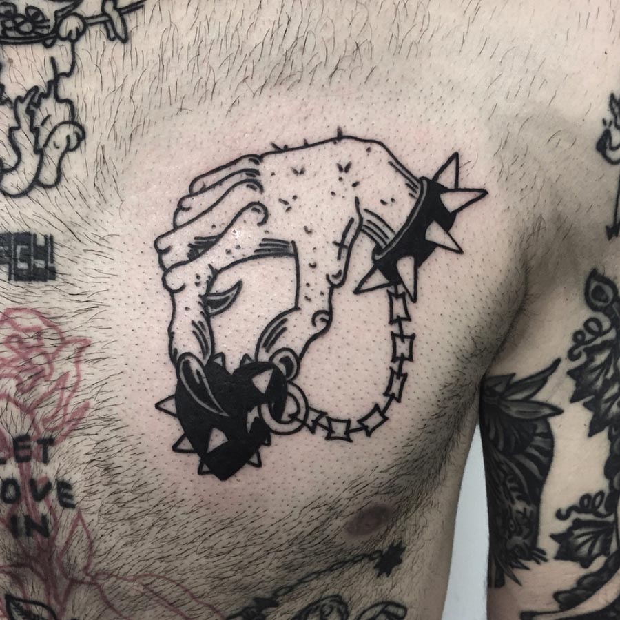 Bear trap by Casper at Sacred Heart Vancouver BC  rtattoos
